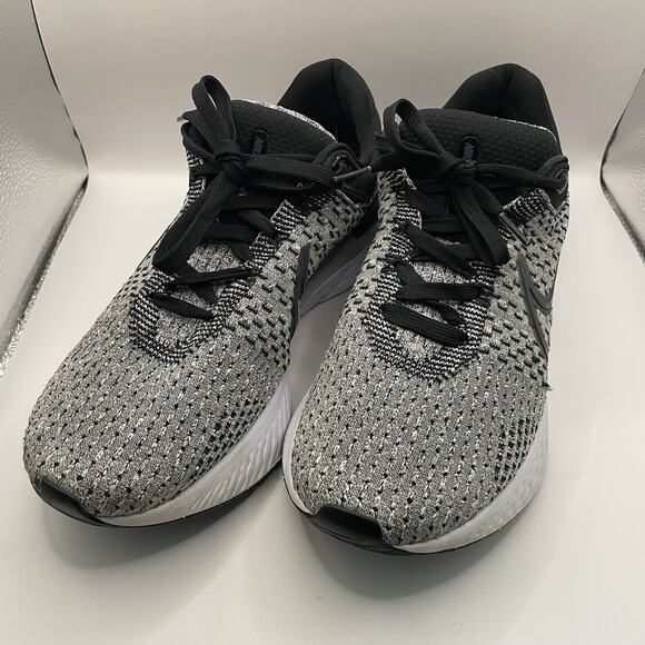 Nike React Infinity Run Flyknit 3 Men's Road Running Shoes Size 12 DD3024-006 - Picture 1 of 7